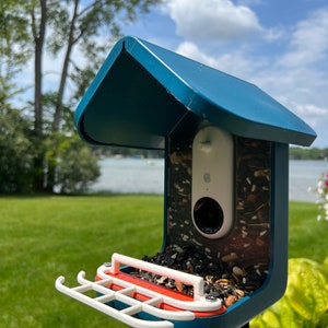 Double Perch for Bird Buddy Feeder (White)