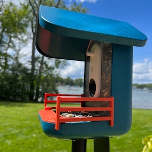 Country Fence Accessory for Bird Buddy Feeder (Dark Orange)