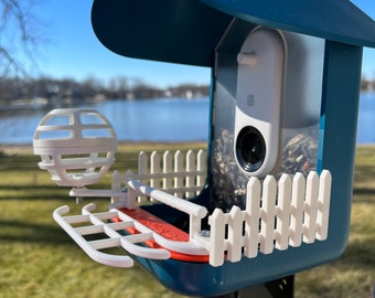 Ultimate Accessory Package for Bird Buddy Feeder (White)