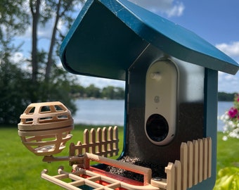 Paquete de accesorios definitivo para comedero Bird Buddy (bronceado)