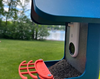 Bird Buddy Perch Curved Design (Dark Orange)