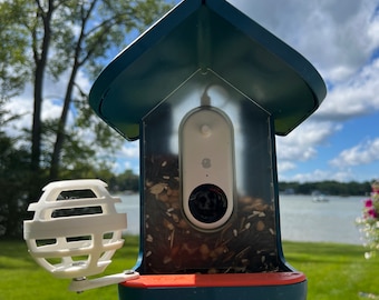 Kula łojowa do karmnika Bird Buddy z przedłużaczem (biała)