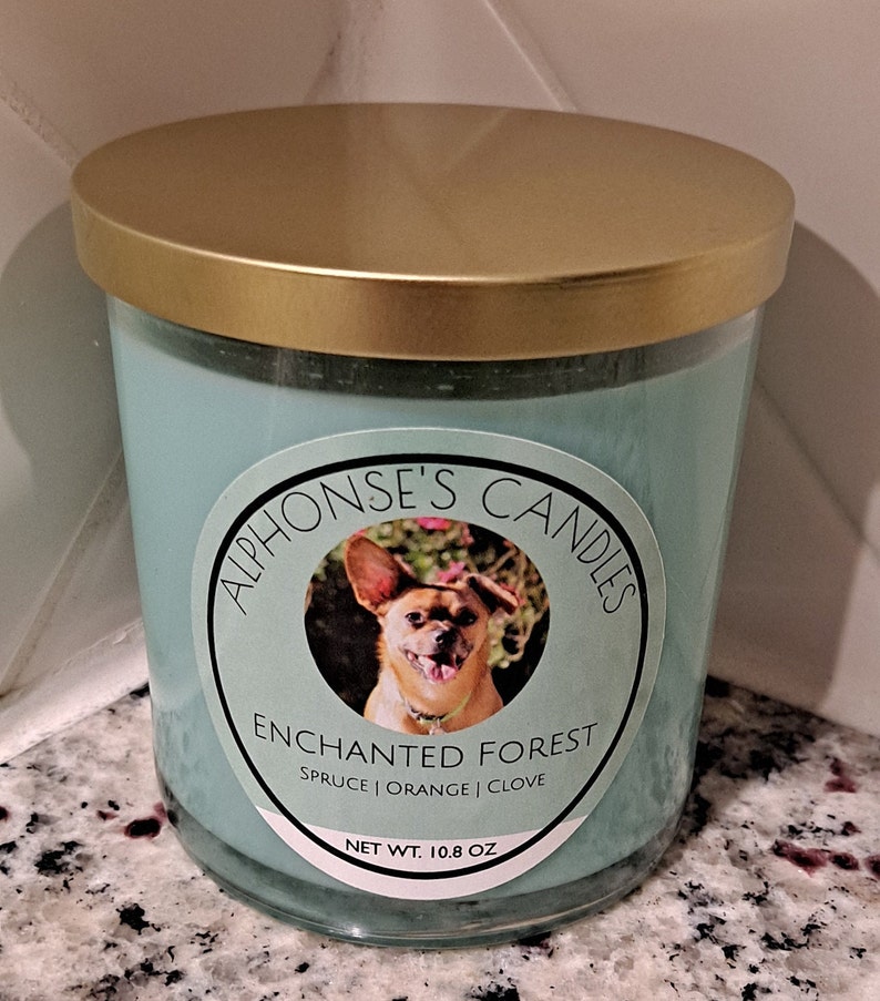 Enchanted Forest Scented Candle Soy Wax 8 Ounce and 4 Ounce Candle 8oz 4oz image 4