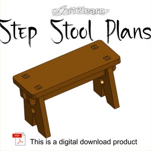 Wooden Step Stool PDF Plans
