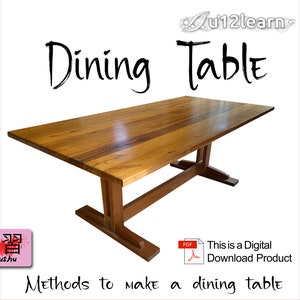 Wooden dining table plans
