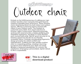 Wooden outdoor chair plans