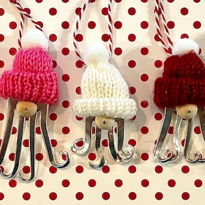 Santa Or Gnome Ornament Made From Vintage Fork