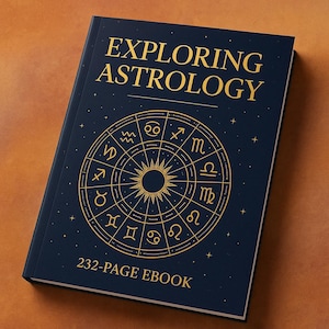 Masterclass eBook sur l'astrologie | Carte du ciel numérique de 232 pages et cahier d'exercices du zodiaque PDF | Synastrie, maisons, aspects, guide de prédiction