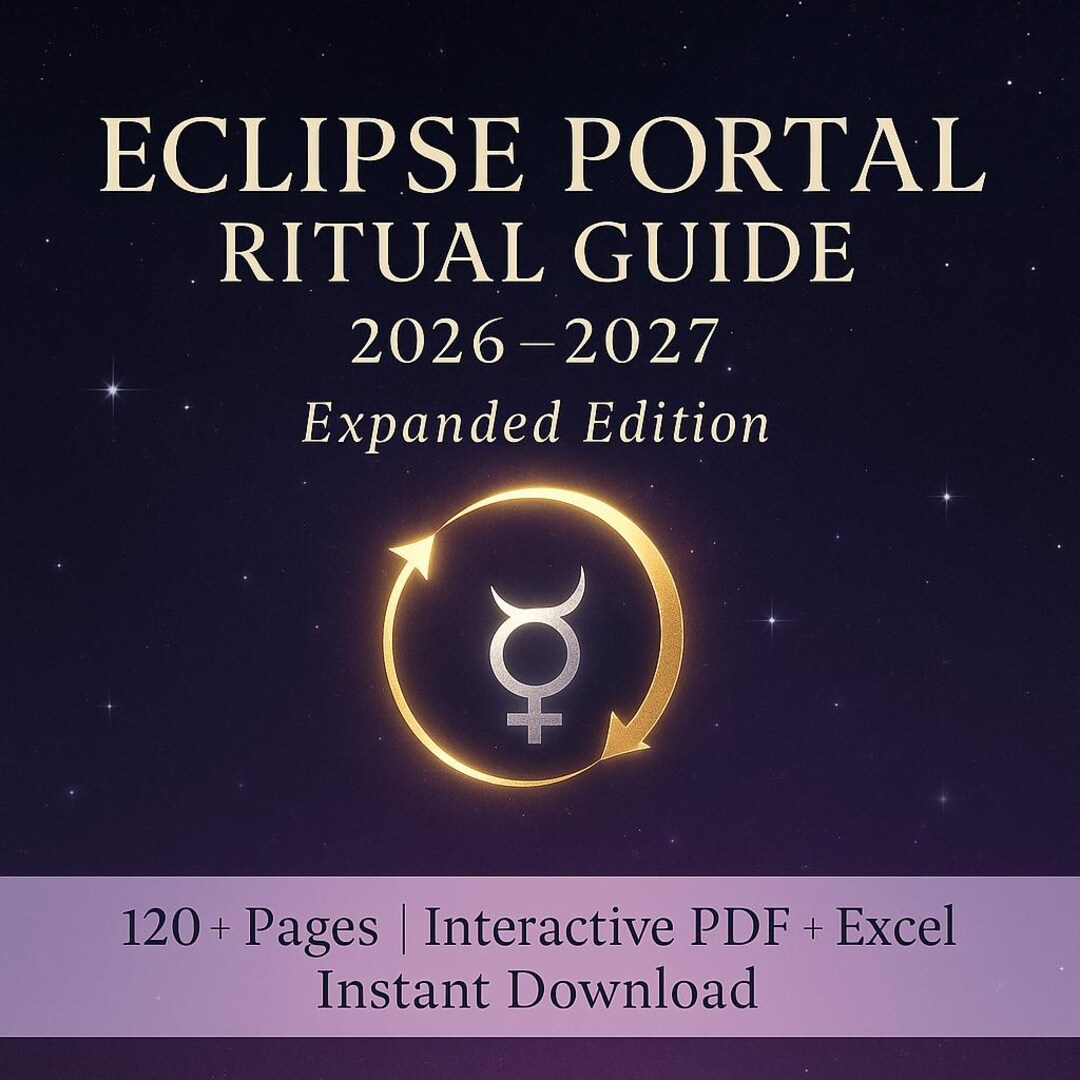 Eclipse Ritual Kit, Guide 2026-2027: Interactive PDF Workbook + Excel ...