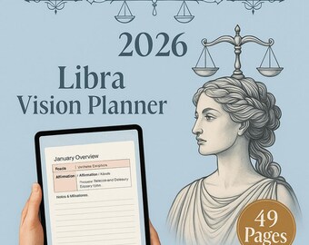 Libra 2026 Astrology Planner: Harmony, Love & Self-Love