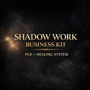 Shadow Work Business Kit, Spiritual Coaching System, PLR/MRR Bundle (Digital Download)