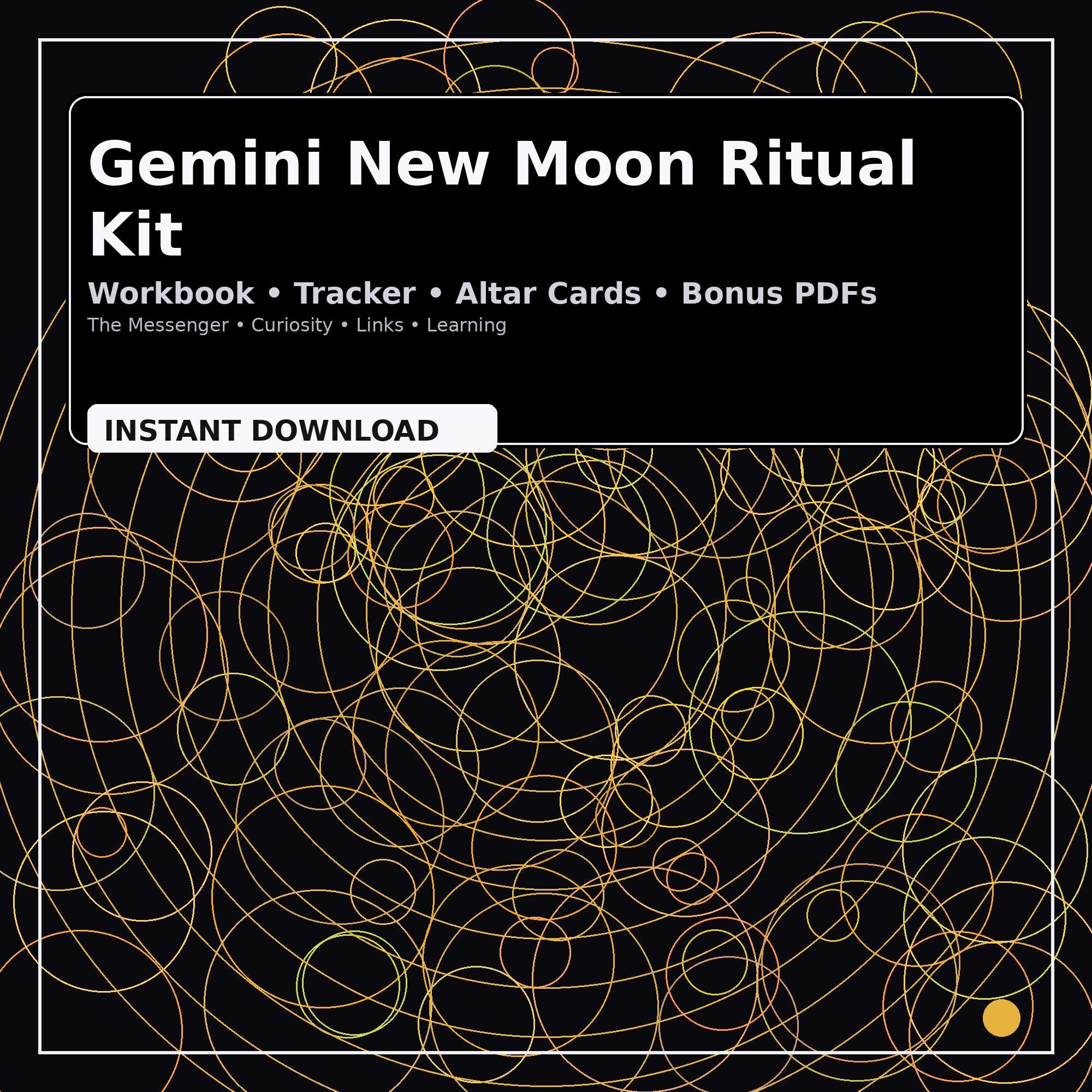 Gemini Full Moon, New Moon Ritual Kit, Shadow Work Workbook + Tracker ...