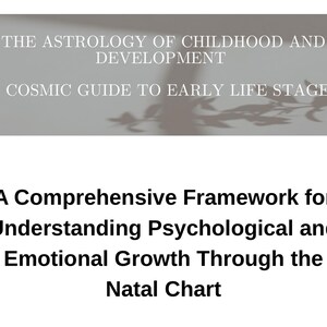 Astrologia da Infância eBook PDF | Psicologia do Mapa Natal para Crianças | Guia de Desenvolvimento Inicial e Parentalidade
