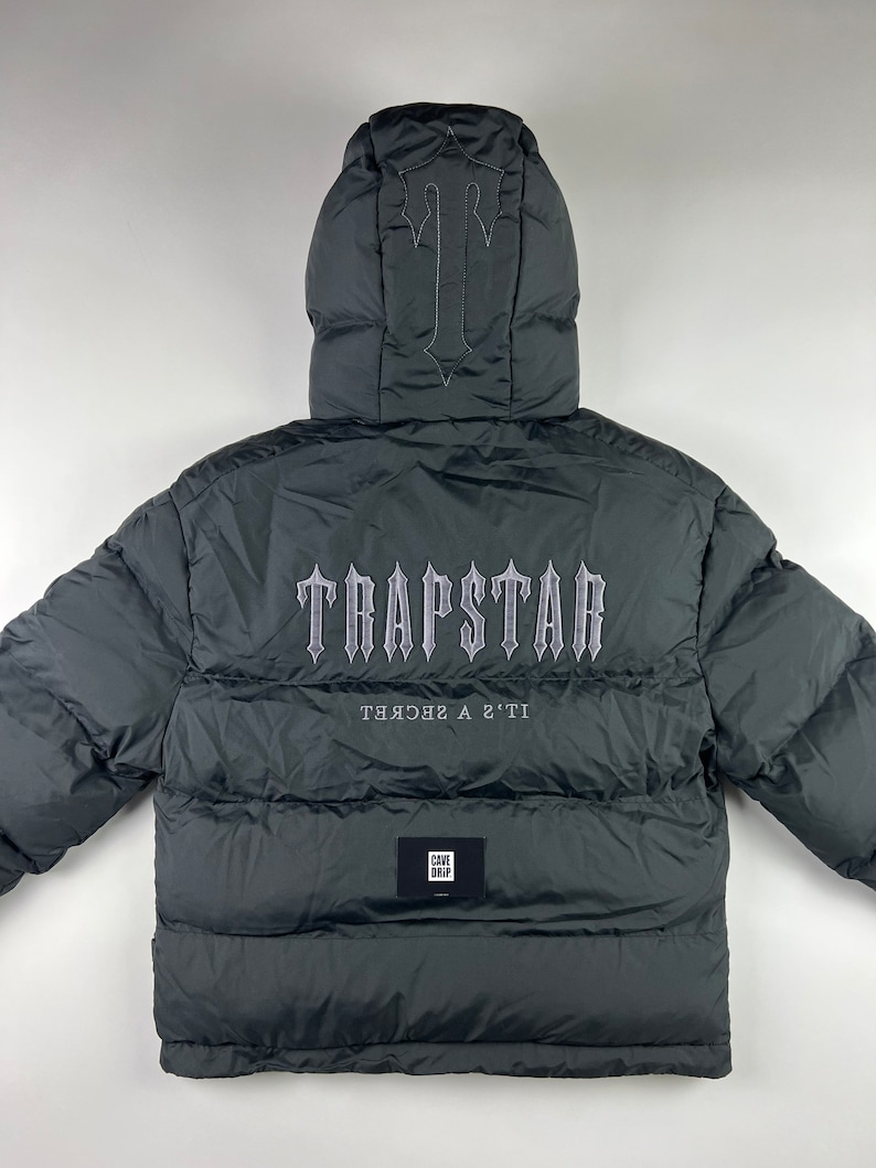 Trapstar Decoded Hooded Puffer Grey 2.0 FREE SHIPPING Etsy