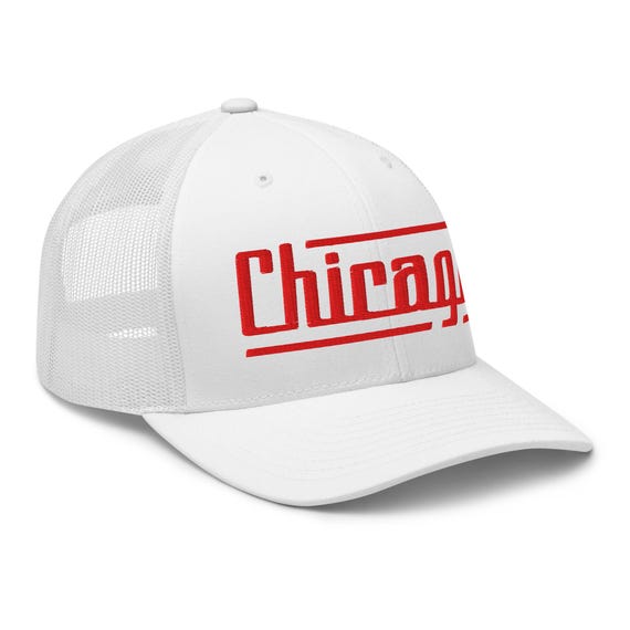 Chicago Red and White Trucker Hat Unisex Chicago Bulls NBA Trucker Style Red and White Hat Cap 2015  main image 2
