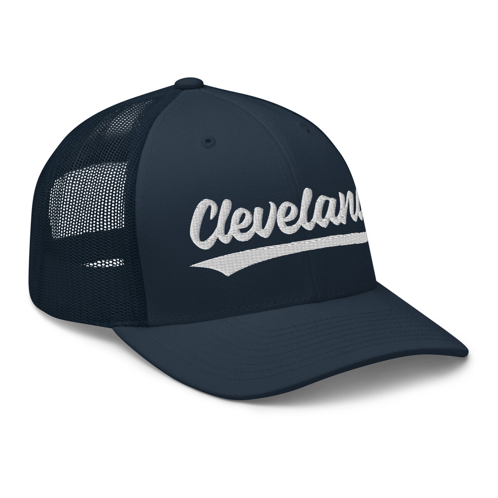 Vintage Cleveland Script Mesh Retro Cleveland Trucker Hat Cap - Etsy