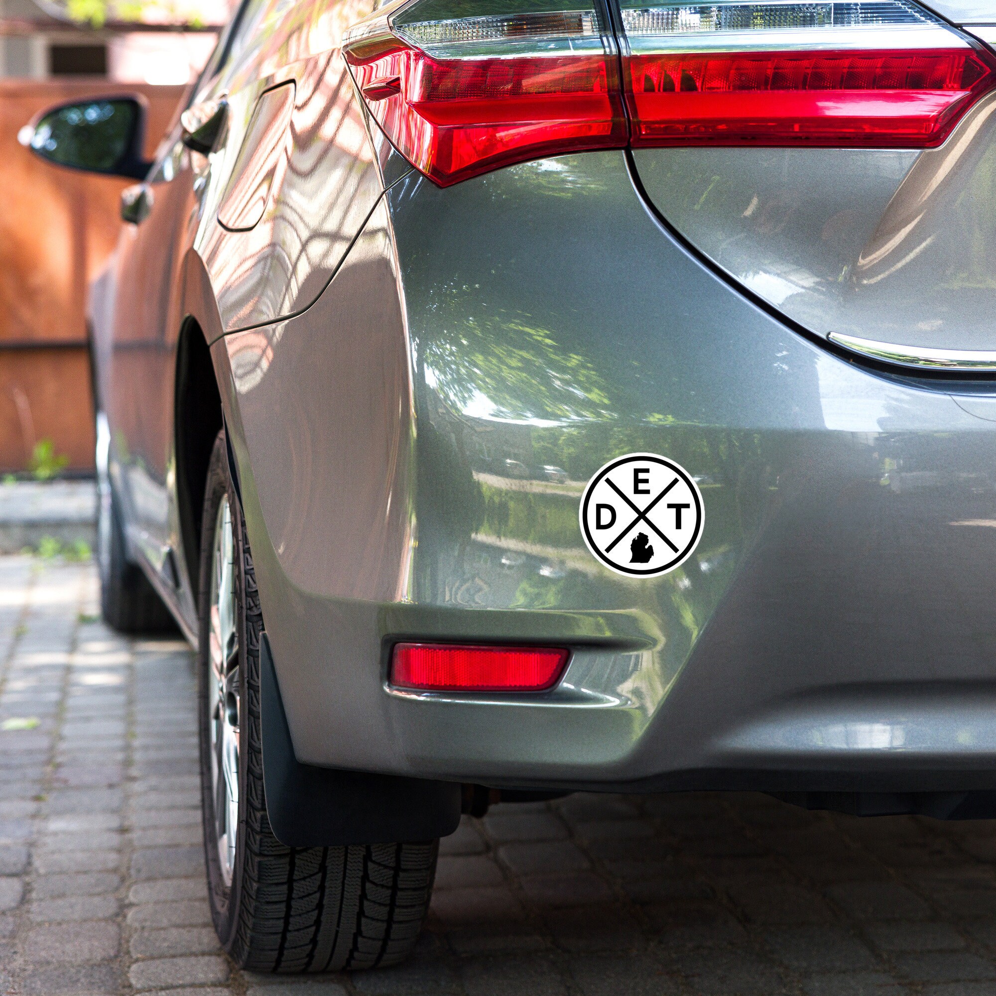 Round Detroit Bumper Sticker DET Detroit Window Decal - Etsy