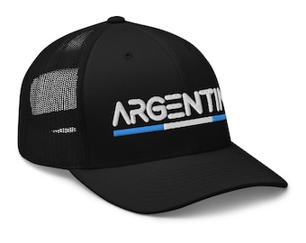 Minimal Argentina Flag Trucker Hat Mesh Argentina Trucker Cap