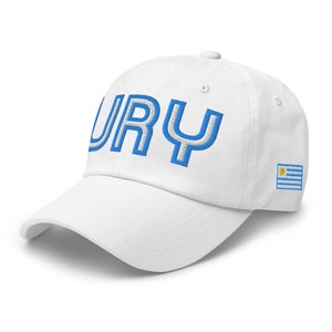 Uruguay National Flagge Retro URY Fußball Baseballmütze Dad Hat