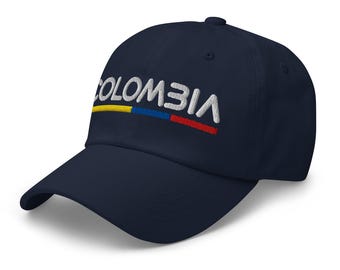 Gorra minimalista con la bandera de Colombia, gorra de béisbol de fútbol de Colombia