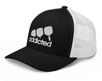 Addicted Pickleball Hat Pickle Ball Addict Trucker Hat Cap