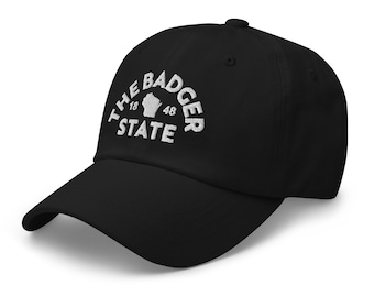Retro Wisconsin Badger State Hat Baseball Hat Dad Cap