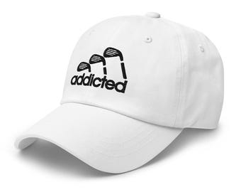 Addicted Golf Hat Golfing Addict Baseball Hat Dad Cap