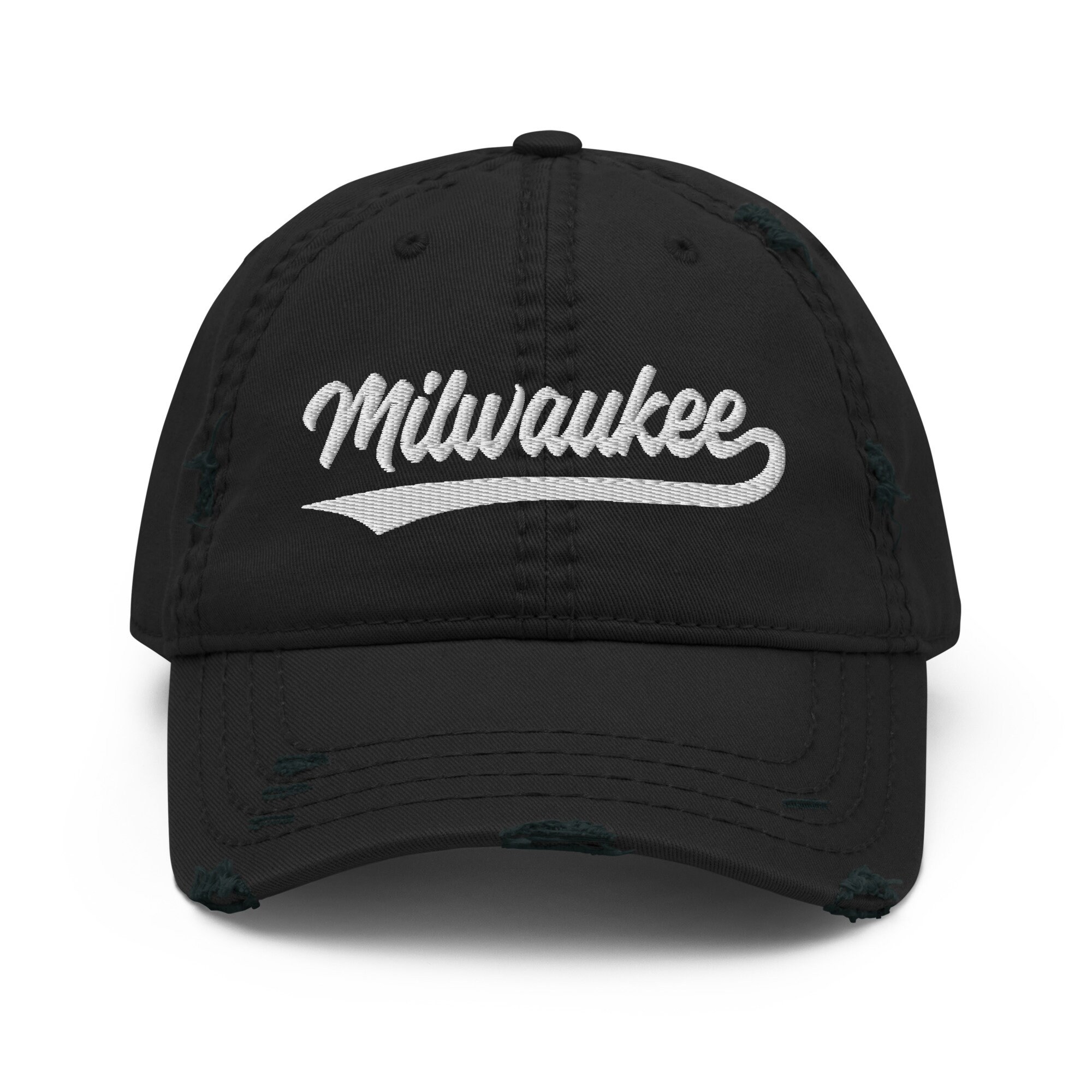 Vintage Milwaukee Script Distressed Milwaukee Baseball Hat Dad - Etsy
