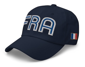 France National Flag Retro FRA Soccer Baseball Cap Dad Hat