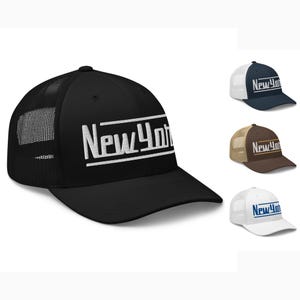Retro New York Trucker Cap Vintage New York NY Trucker Hat