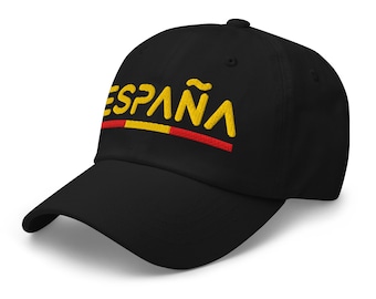 Minimal Spain Flag Hat España Soccer Baseball Dad Cap