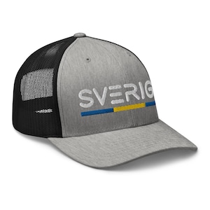 Minimal Sweden Flag Trucker Hat Mesh Sverige Trucker Cap