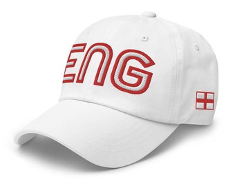 England National Flag Retro ENG Soccer Baseball Cap Dad Hat