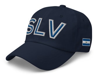 El Salvador nationale vlag retro SLV voetbal baseballcap Dad Hat