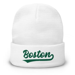 Retro Boston Sports Script Klassisk Vintermössa Hatt Keps