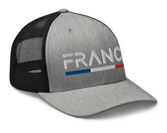 Minimal France Flag Trucker Hat Mesh France Trucker Cap