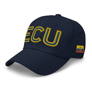 Ecuador National Flag Retro ECU Soccer Baseball Cap Dad Hat