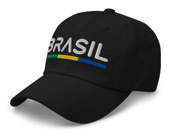 Minimal Brasil Flag Hat Brazil Soccer Baseball Dad Cap