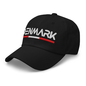 Minimal Denmark Flag Hat Denmark Soccer Baseball Dad Cap