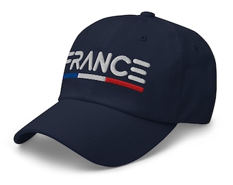 Minimal France Flag Hat France Soccer Baseball Dad Cap