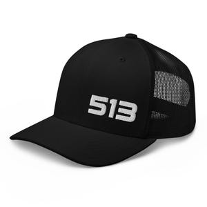 Cincinnati 513 Area Code Minimal 513 Cincinnati OH Trucker Hat Cap