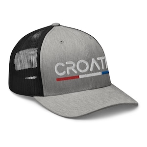 Minimal Croatian Flag Trucker Hat Mesh Croatia Trucker Cap