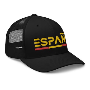 Minimal Spain Flag Trucker Hat Mesh España Trucker Cap