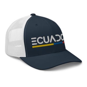 Minimal Ecuador Flag Trucker Hat Mesh Ecuador Trucker Cap