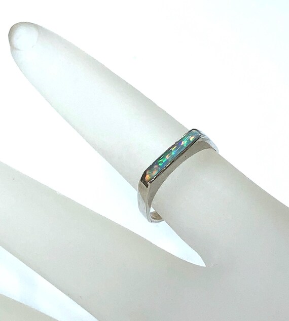 Delicate Opal Pinky Ring - image 2