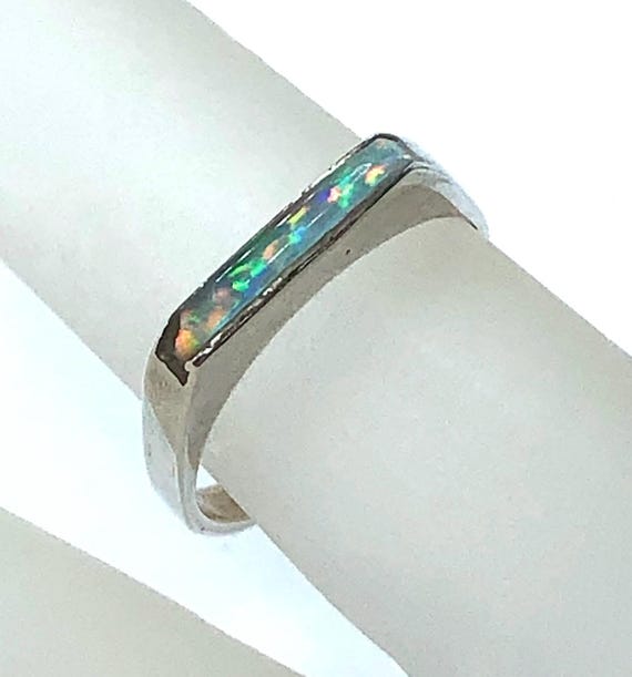 Delicate Opal Pinky Ring - image 1