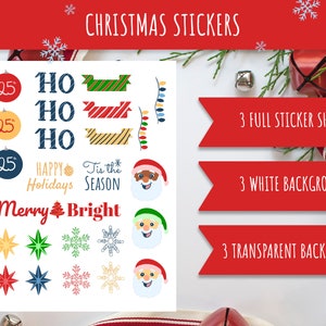 Christmas Stickers-Digital Stickers-Holiday Stickers-Goodnotes-Planner stickers-Digital Christmas stickers-Digital festive sticker