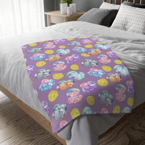 Wittle Wolfies Velveteen Microfiber Blanket (Two-sided print)