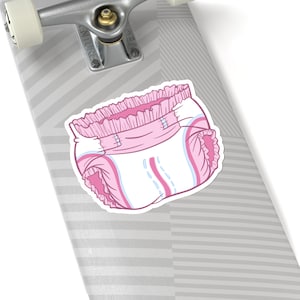 Pink Diaper Sticker