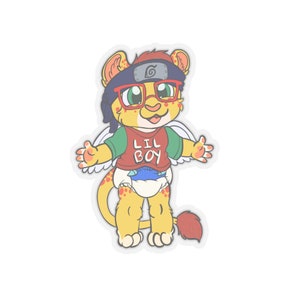 ABDL Babyfur Lil Garçon Lion Sticker